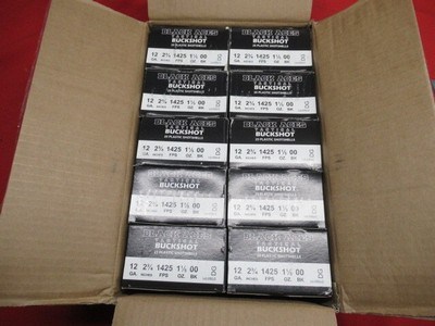1 Case 10 Boxes 250 Rds Black Aces Tactical 12ga Buckshot