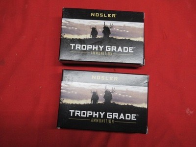 2 Boxes 40Rds Nosler Trophy Grade 257 Roberts +P Ammo