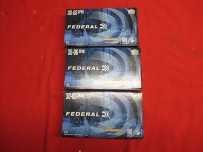 55 Rds Federal Power Shok 30-06 Factory Ammo