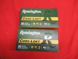 2 Boxes 40 Rds Remington Core-Lokt 257 Roberts Factory Ammo