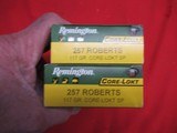 2 Boxes 40 Rds Remington Core-Lokt 257 Roberts Factory Ammo - 2 of 4
