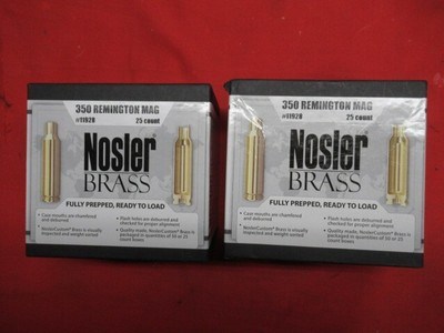 Nosler 350 Rem Mag Brass 50 CT New