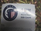 500 Rds HSL 9MM Ammo - 2 of 2