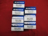 7 Boxes 350 Rds Magtech 9MM Luger Ammo - 1 of 3