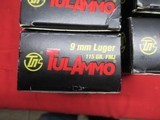 9 Boxes 450 Rds Tulammo 9MM Luger Steel Casings Ammo - 3 of 5