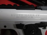 Ruger MK IV White Cerokote 22LR New in Case - 6 of 13