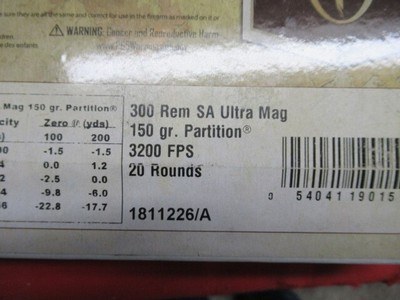 4 Boxes 80Rds Nosler Custom 300 Rem SA Ultra Mag Factory Ammo - Image 3 of 3