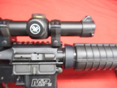Smith & Wesson M&P-15 5.56 with Vortex Strike Eagle Scope & 3 Magazines - Image 4 of 18