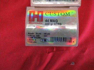 3 Boxes 60Rds Hornady Custom 44 Magnum Factory Ammo - Image 3 of 5