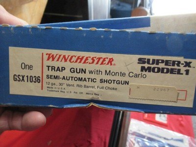 Winchester Super X Model 1 12ga Trap with Box - Image 21 of 21