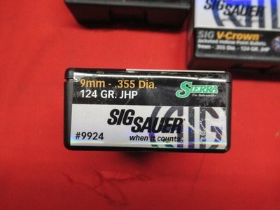 5 Boxes 500Ct Sig Sauer V-Crown 9MM Bullets - Image 3 of 3