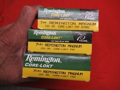 3 Boxes 60Rds Remington Core-Lokt 7MM Rem Magnum Factory Ammo - Image 2 of 4
