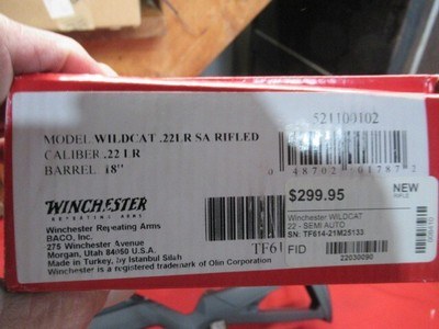 Winchester Wildcat 22LR with Box - Image 16 of 16
