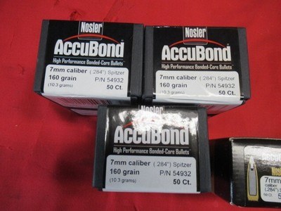 150 Nosler Accubond 160Gr 7MM & 50 Nosler Accubond 140Gr 7MM Bullets - Image 3 of 4