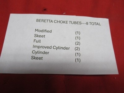 Set of Eight Beretta 12ga Choke Tuibes - Image 3 of 3