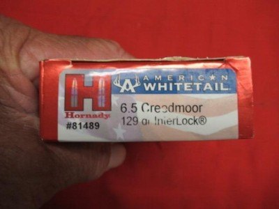 1 Box 20Rds Hornady American Whitetail 6.5 Creedmoor Factory Ammo - Image 2 of 4