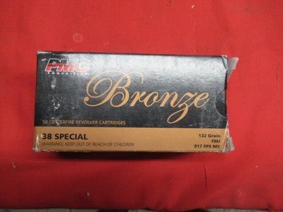 1 Box 50 Rds PMC Bronze 38 Special Factory Ammo - Image 1 of 4