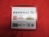 1 Box 100 Rds Federal 9MM Luger Factory Ammo - Image 3 of 3
