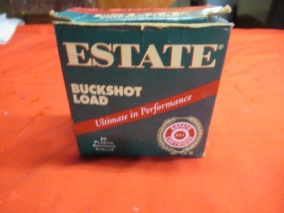 1 Box 25Rds Estate Buckshot 12ga Ammo - Image 1 of 3