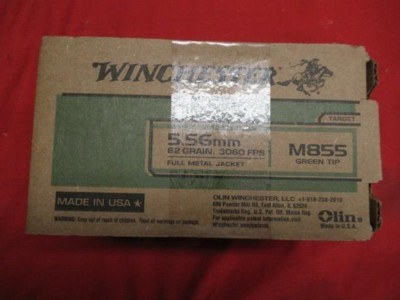 1 Box 150Rds Winchester M855 223 Green Tip Factory Ammo - Image 1 of 2