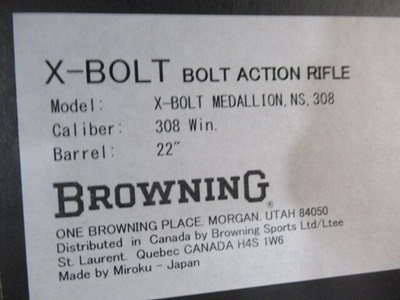 Browning X Bolt Medallion 308 Win Walnut with Box - Image 21 of 21