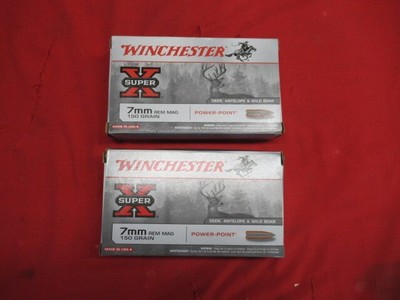 2 Boxes 40Rds Winchester Super X 7MM Rem Mag Factory Ammo - Image 1 of 4