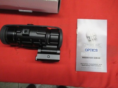 Leapers 3X Magnifier Flip to side QD Mount with Box & Manual - Image 3 of 5