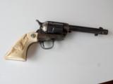 First Generation Colt SAA with carved Steerhead ivory grips - 6 of 14