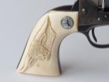 First Generation Colt SAA with carved Steerhead ivory grips - 12 of 14