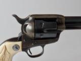 First Generation Colt SAA with carved Steerhead ivory grips - 4 of 14