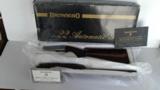 Browning SA-22 (Semi-Auto) Grade III - Take Down Rifle 22LR, 1968 Belgium manf. with Box, Hard Case, Soft Case, and Scope - 1 of 15