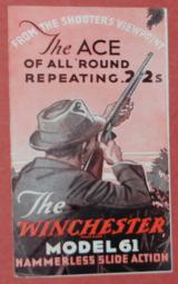 Winchester model 61 first year brochure - 1 of 5