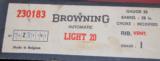 Belgian Browning Light 20 NIB - 6 of 6