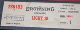 Belgian Browning 20ga. Light 20 NIB - 6 of 8