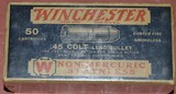 Winchester Blue and Red box of 45 Colt - 2 of 6