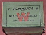 Unopened Box Winchester 12ga Brass Shotshells - 2 of 6