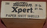 Unopened Box of Western Primed 20ga.Paper Hulls - 3 of 4