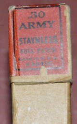 Winchester 30 Army full Patch Unopened Box - 4 of 5