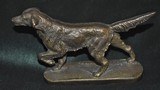 Antique Bronze Setter Paperweight - 2 of 2