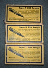 3 Boxes of Western 250-3000 Savage 87 Grain - 5 of 5