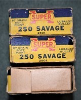 Three boxes of Winchester Western Super-X 250 Savage 87 Grain - 3 of 5