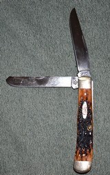 Case XX Trapper Stag Grips New - 1 of 2