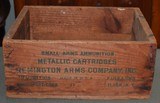 remington 22 long rifle wooden cartridge box
