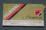 Federal Premium 6mm Rem 100 Gr Nosler - 1 of 2