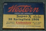 Full Box Western Super-X 30 Sprinfield 1906 - 1 of 6