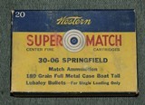 Full Box of Western Super Match 30-06 180 Grain - 1 of 6