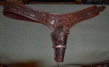 Embossed Shell Belt and Holster - 1 of 4