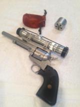 Freedom Arms 252 Casull
22 LR / 22 Mag in 7.5" Barrel w/ Nikon Scope, 2 interchangeable cylinders - 1 of 16