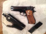 Smith & Wesson 39-2 9mm Black 6" barrel, 2 orig mag, leather holster - 10 of 12