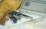 “P&R” Smith & Wesson Model 13-1, Nickel-plated, Mint, in Original Box with Paperwork and Unopened Accessories - 1 of 14